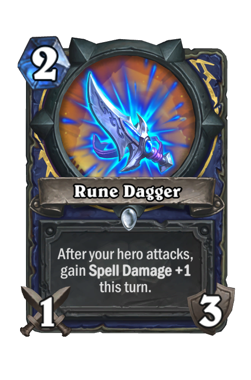 Rune Dagger Hearthstone kártya