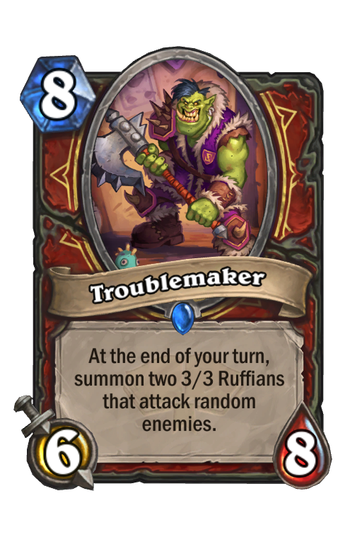 Troublemaker Hearthstone kártya
