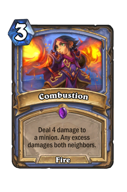 Combustion Hearthstone kártya