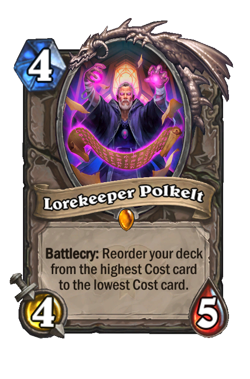 Lorekeeper Polkelt Hearthstone kártya