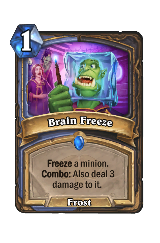 Brain Freeze Hearthstone kártya