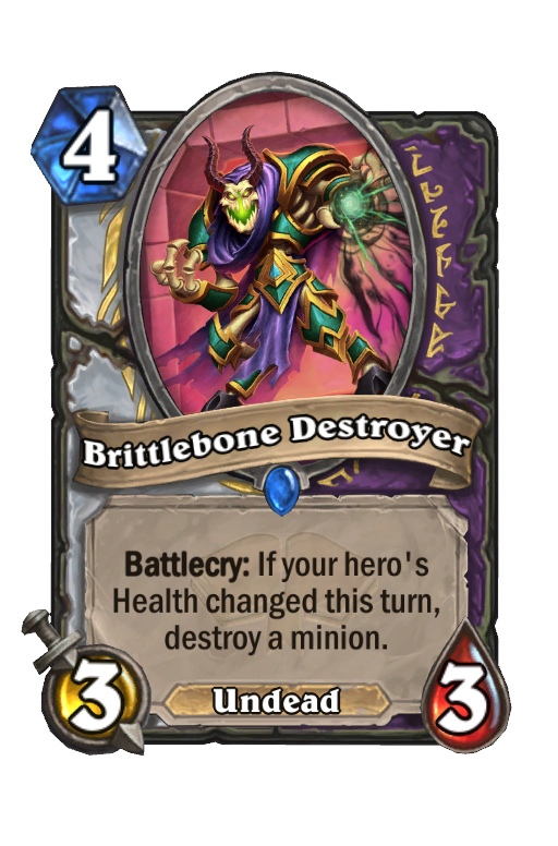 Brittlebone Destroyer Hearthstone kártya