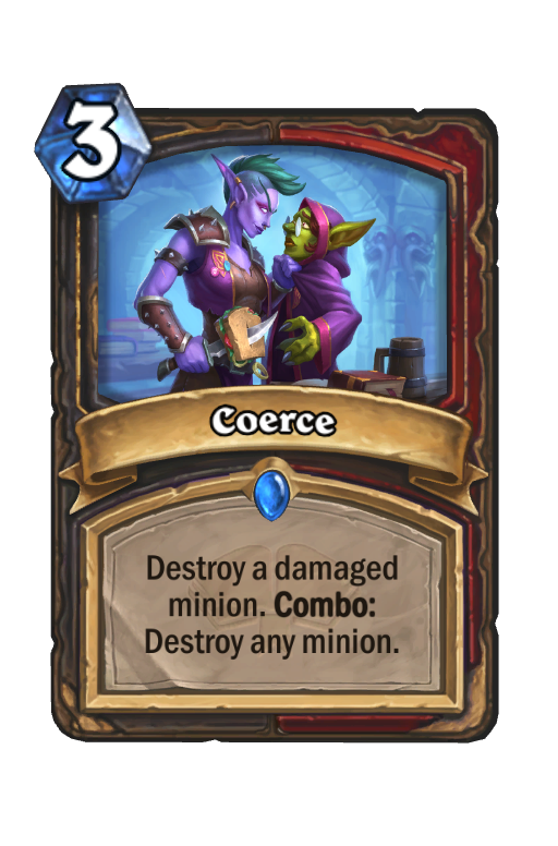 Coerce Hearthstone kártya