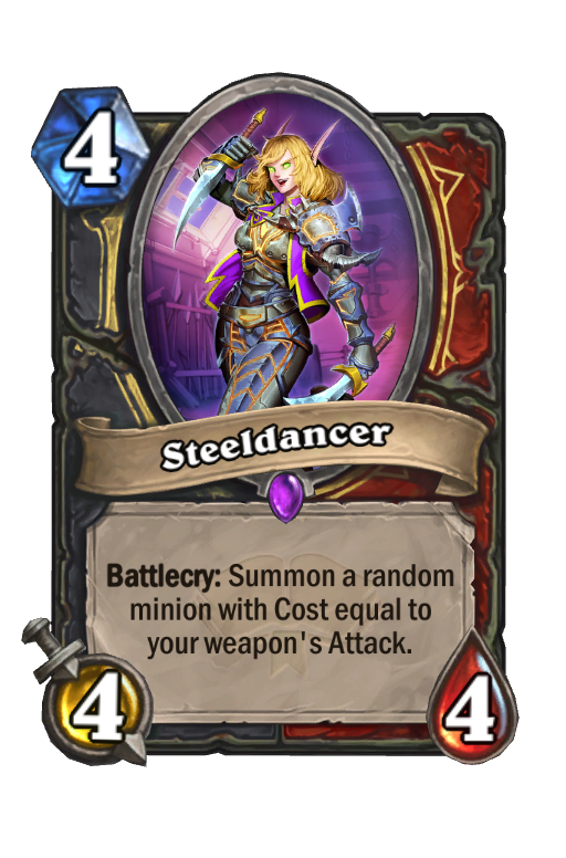 Steeldancer Hearthstone kártya