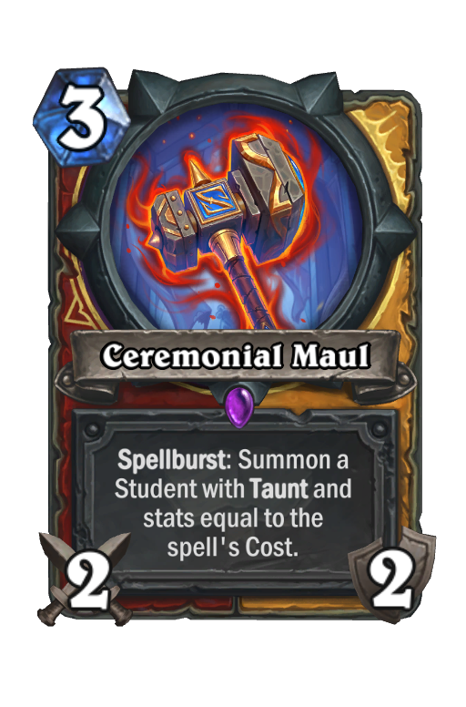 Ceremonial Maul Hearthstone kártya