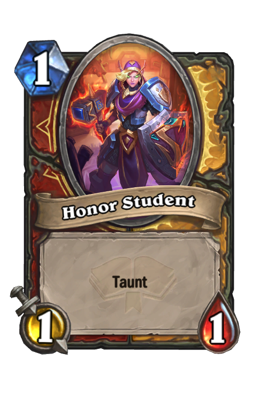 Honor Student Hearthstone kártya