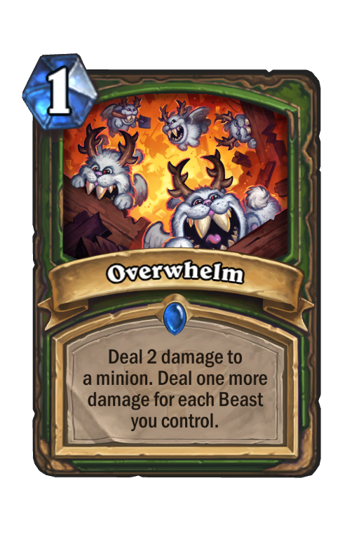 Overwhelm Hearthstone kártya