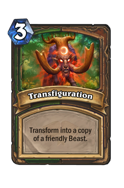 Transfiguration Hearthstone kártya