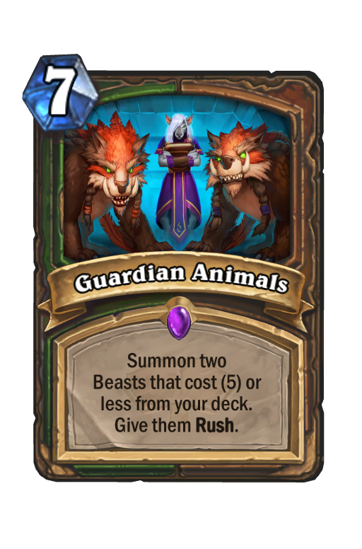 Guardian Animals Hearthstone kártya