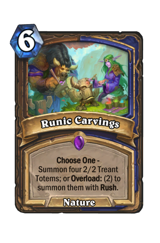 Runic Carvings Hearthstone kártya
