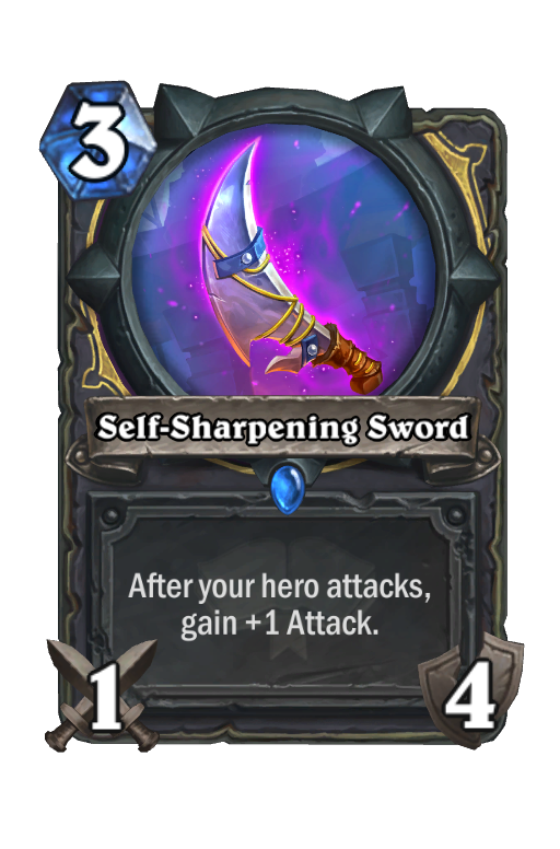 Self-Sharpening Sword Hearthstone kártya