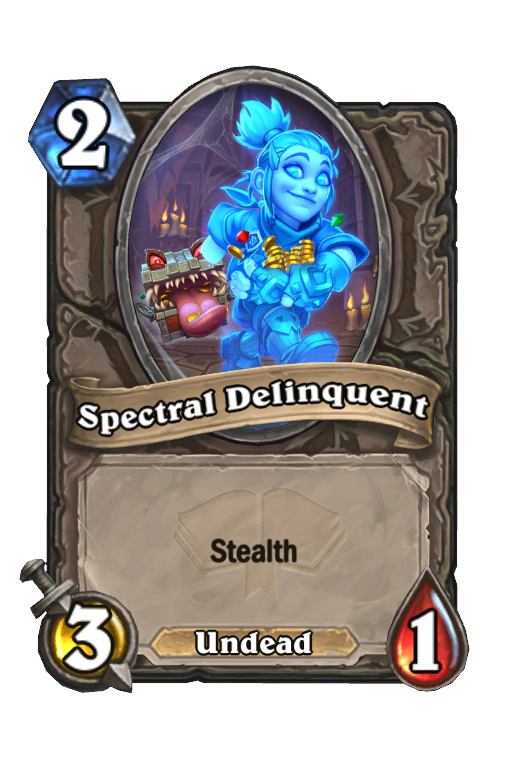 Spectral Delinquent Hearthstone kártya