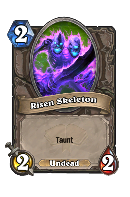 Risen Skeleton Hearthstone kártya