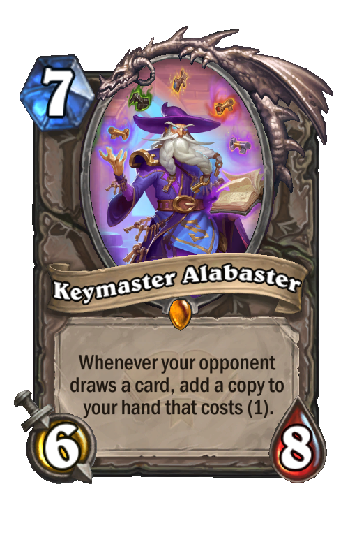 Keymaster Alabaster Hearthstone kártya
