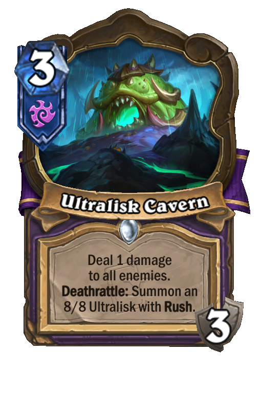 Ultralisk Cavern Hearthstone kártya