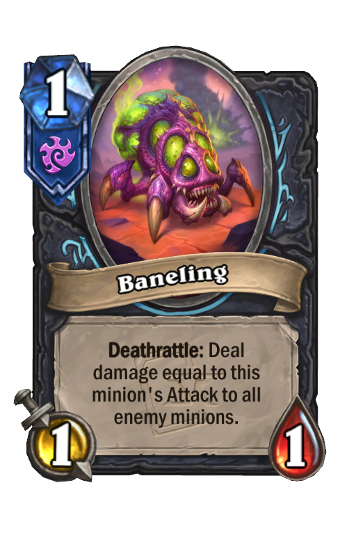 Baneling Hearthstone kártya