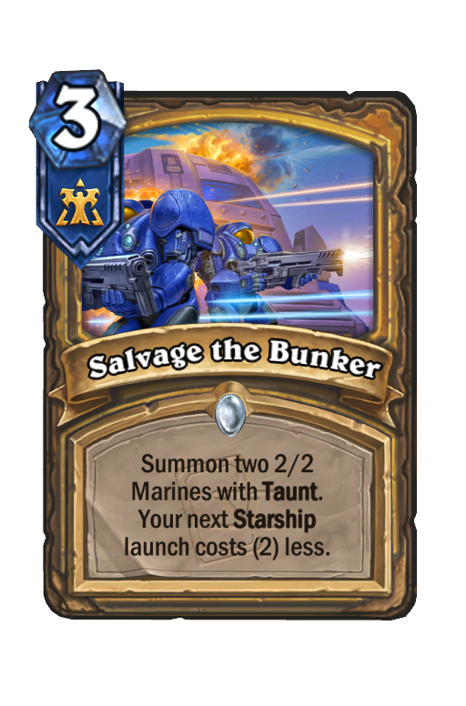 Salvage the Bunker Hearthstone kártya