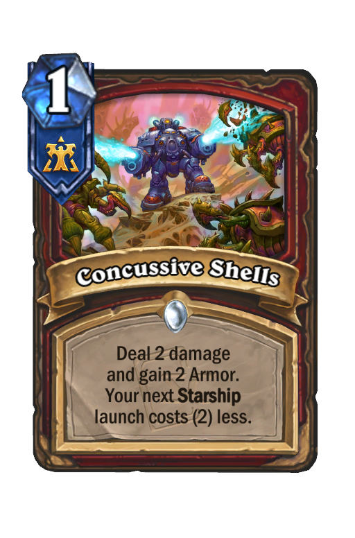 Concussive Shells Hearthstone kártya