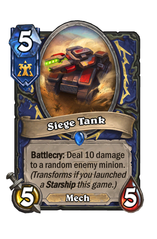 Siege Tank Hearthstone kártya