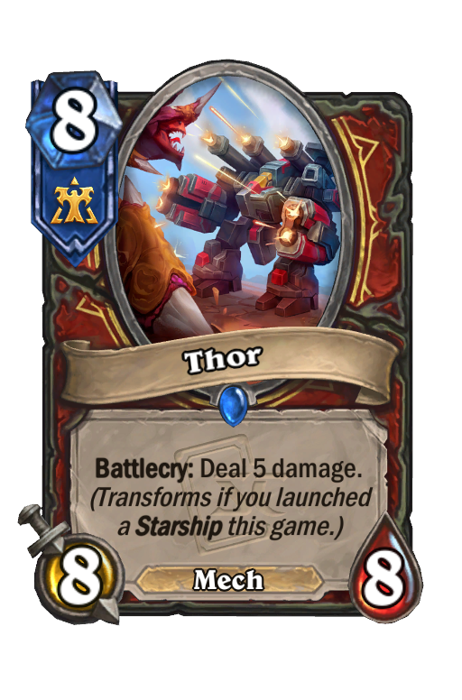 Thor Hearthstone kártya