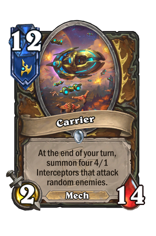 Carrier Hearthstone kártya