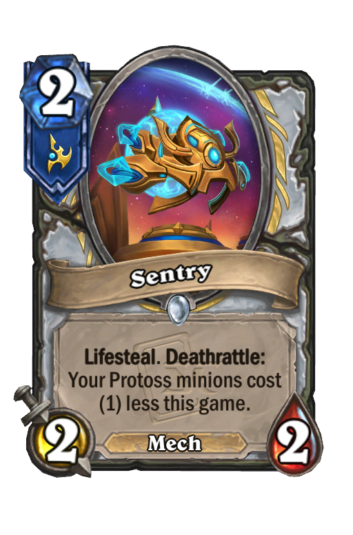 Sentry Hearthstone kártya