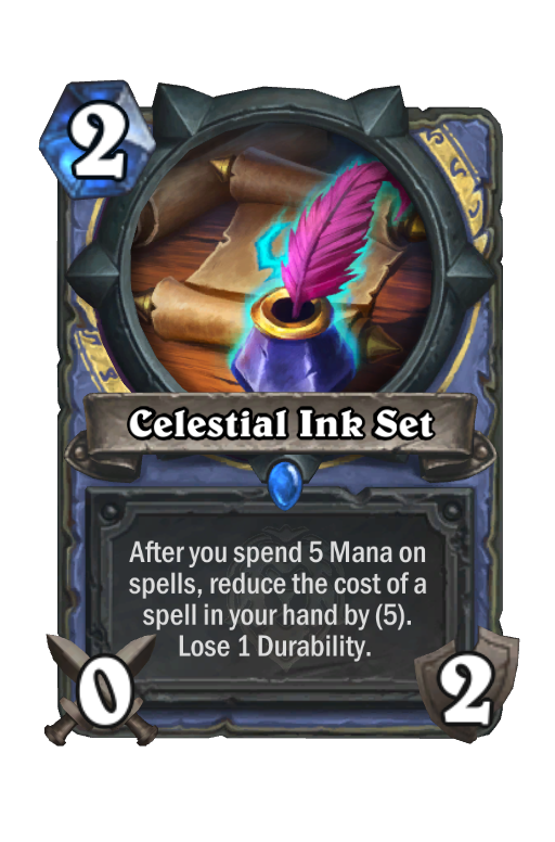 Celestial Ink Set Hearthstone kártya