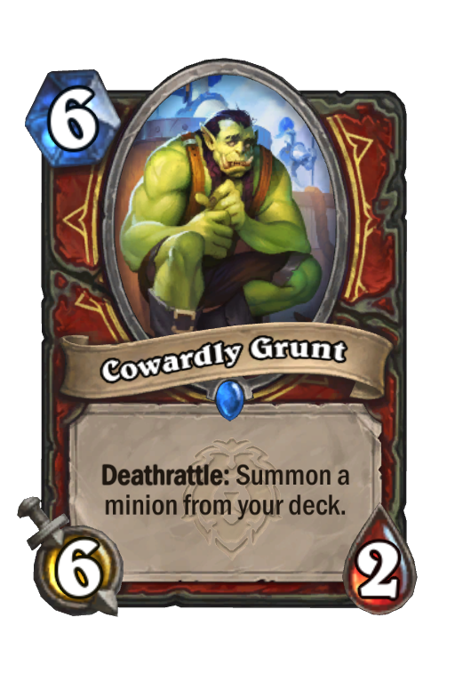 Cowardly Grunt Hearthstone kártya
