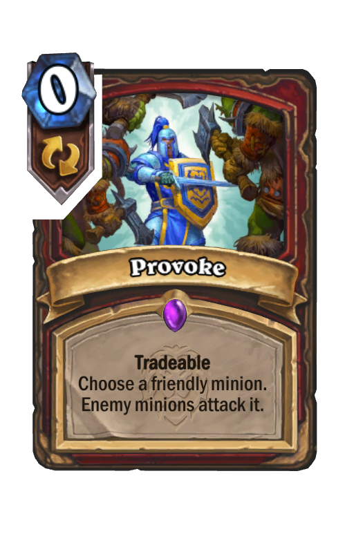 Provoke Hearthstone kártya