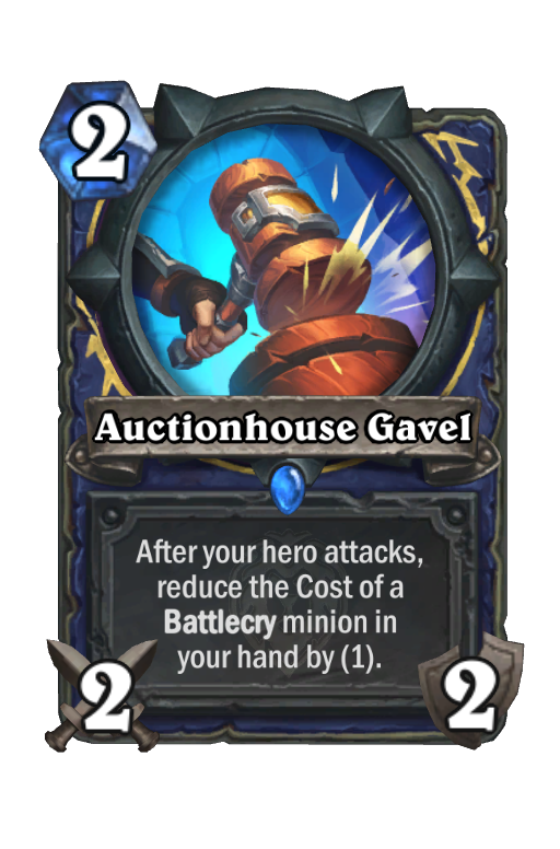 Auctionhouse Gavel Hearthstone kártya
