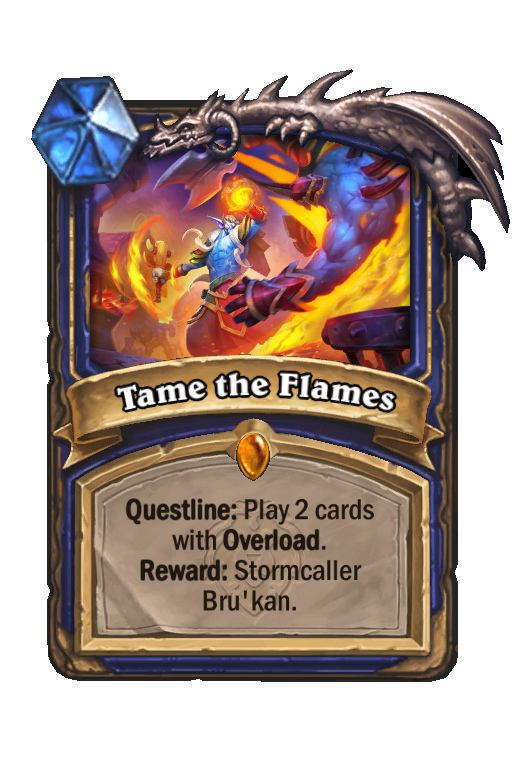 Tame the Flames Hearthstone kártya