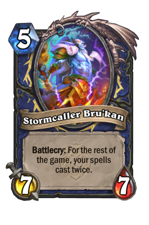 Stormcaller Bru'kan Hearthstone kártya