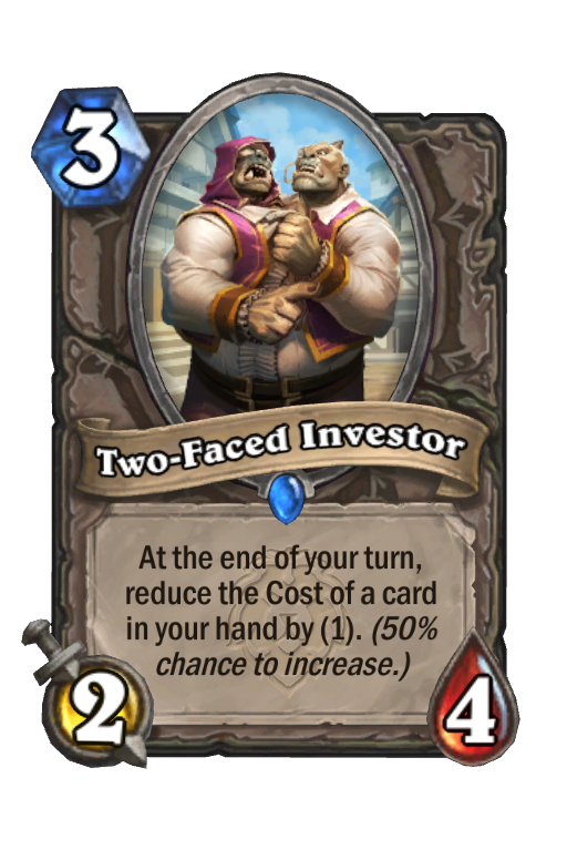 Two-Faced Investor Hearthstone kártya
