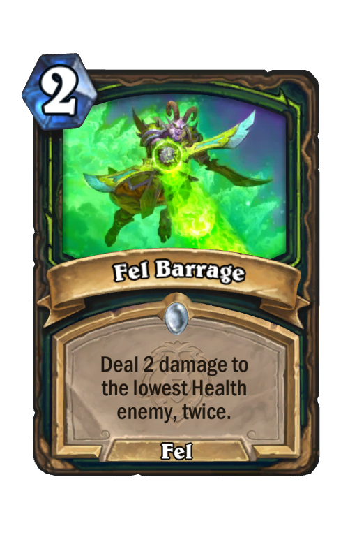 Fel Barrage Hearthstone kártya