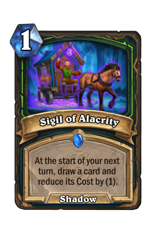 Sigil of Alacrity Hearthstone kártya
