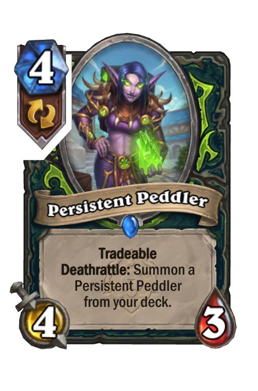 Persistent Peddler Hearthstone kártya