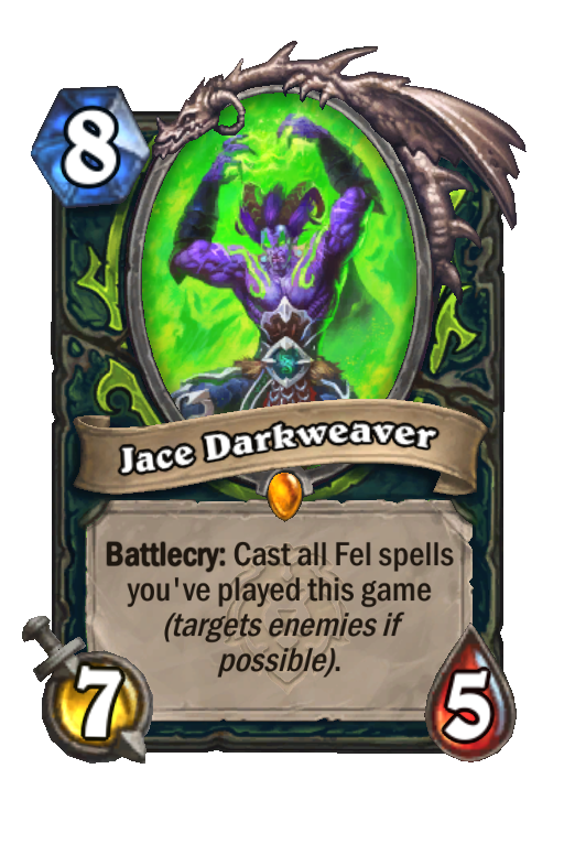Jace Darkweaver Hearthstone kártya