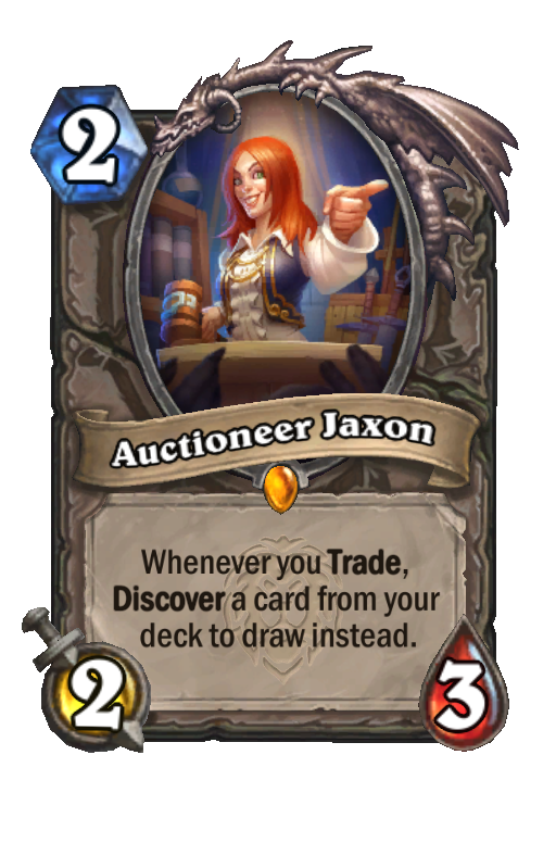 Auctioneer Jaxon Hearthstone kártya