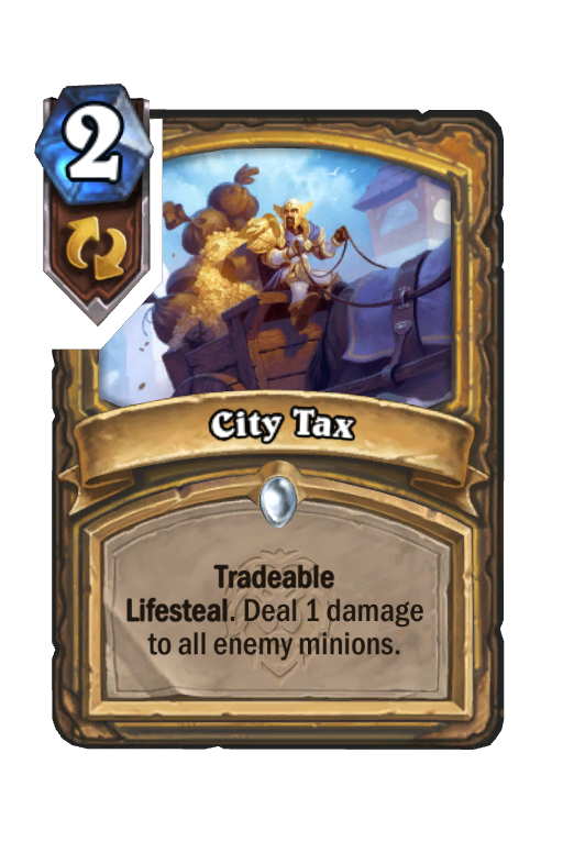 City Tax Hearthstone kártya