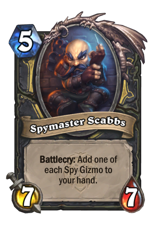 Spymaster Scabbs Hearthstone kártya