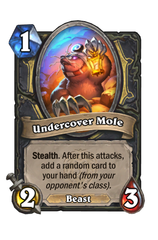 Undercover Mole Hearthstone kártya