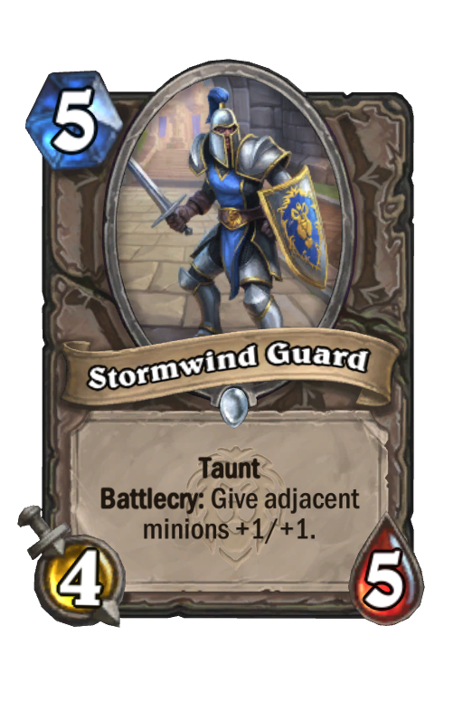 Stormwind Guard Hearthstone kártya
