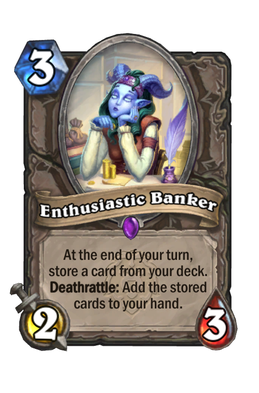 Enthusiastic Banker Hearthstone kártya