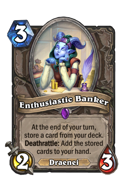 Enthusiastic Banker Hearthstone kártya
