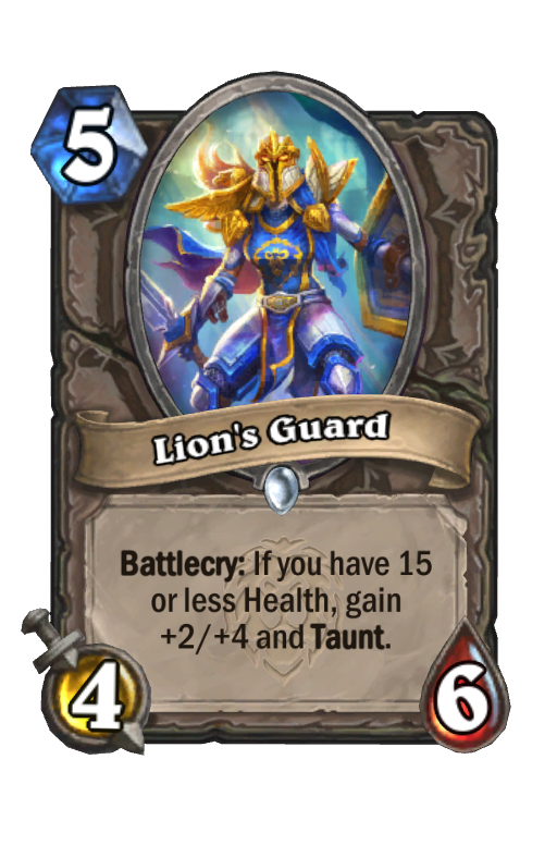 Lion's Guard Hearthstone kártya