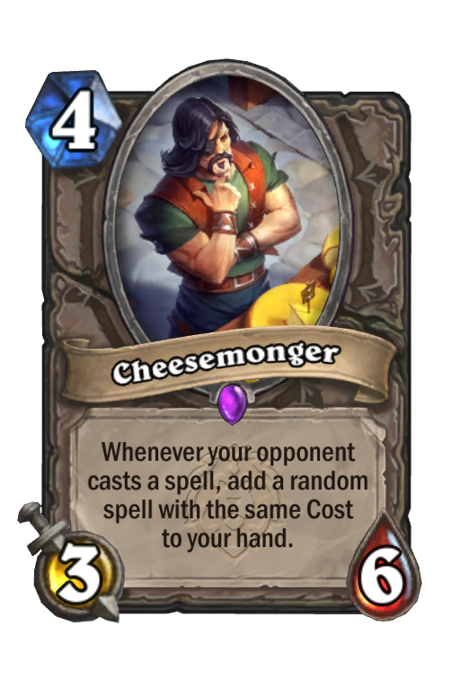 Cheesemonger Hearthstone kártya