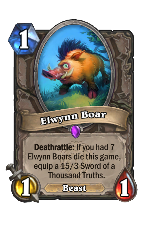 Elwynn Boar Hearthstone kártya