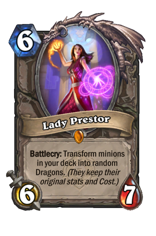 Lady Prestor Hearthstone kártya