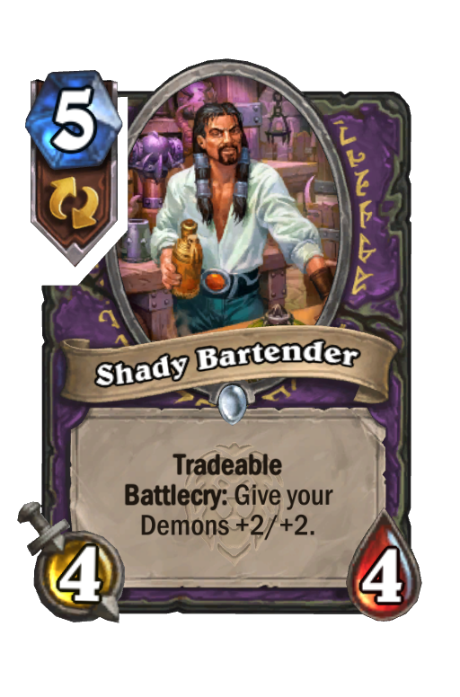 Shady Bartender Hearthstone kártya
