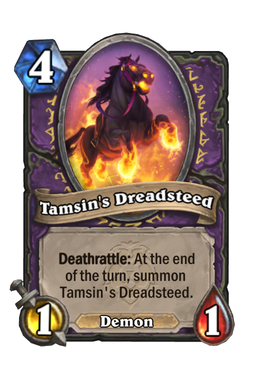 Tamsin's Dreadsteed Hearthstone kártya